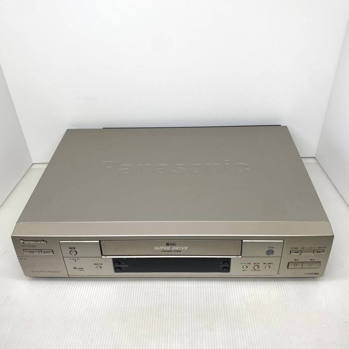 【メンテナンス済み】高画質 パナソニック S-VHSビデオデッキ NV-SX550 新品ゴムベルト交換済み 3次元DNR TBC搭載 古いVHSもキレイに再生！_画像2