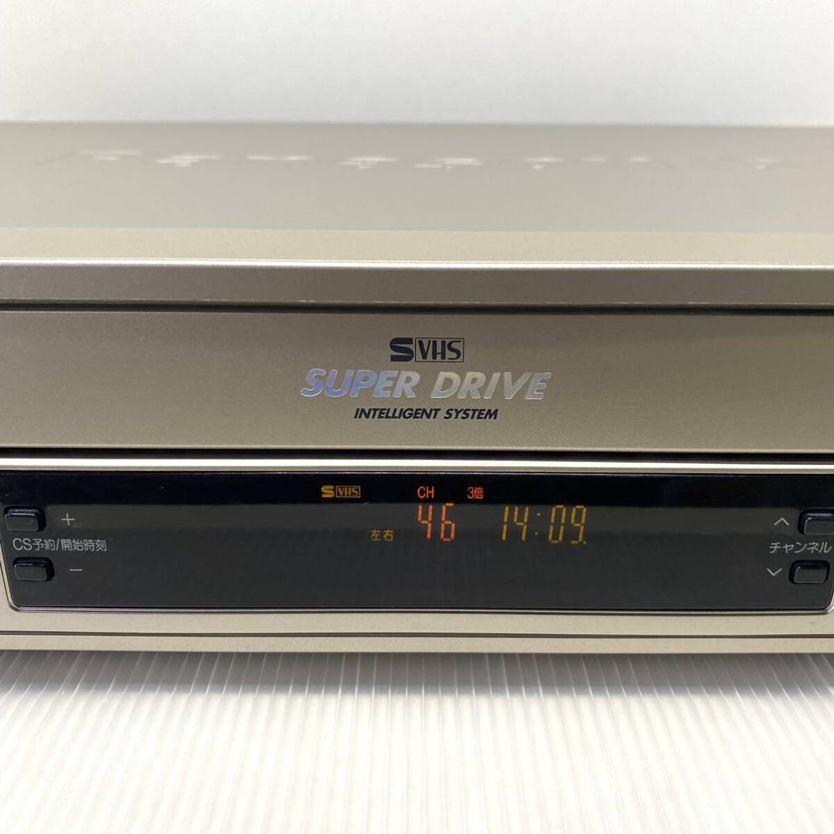 【メンテナンス済み】高画質 パナソニック S-VHSビデオデッキ NV-SX550 新品ゴムベルト交換済み 3次元DNR TBC搭載 古いVHSもキレイに再生！_画像3