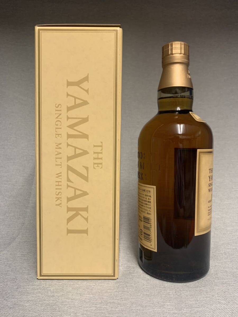 サントリー シングルモルトウイスキー 山崎12年　43度　700ml 未開栓　箱付 SUNTORY SINGLE MALT WHISKY YAMAZAKI AGED 12YEARS_画像3