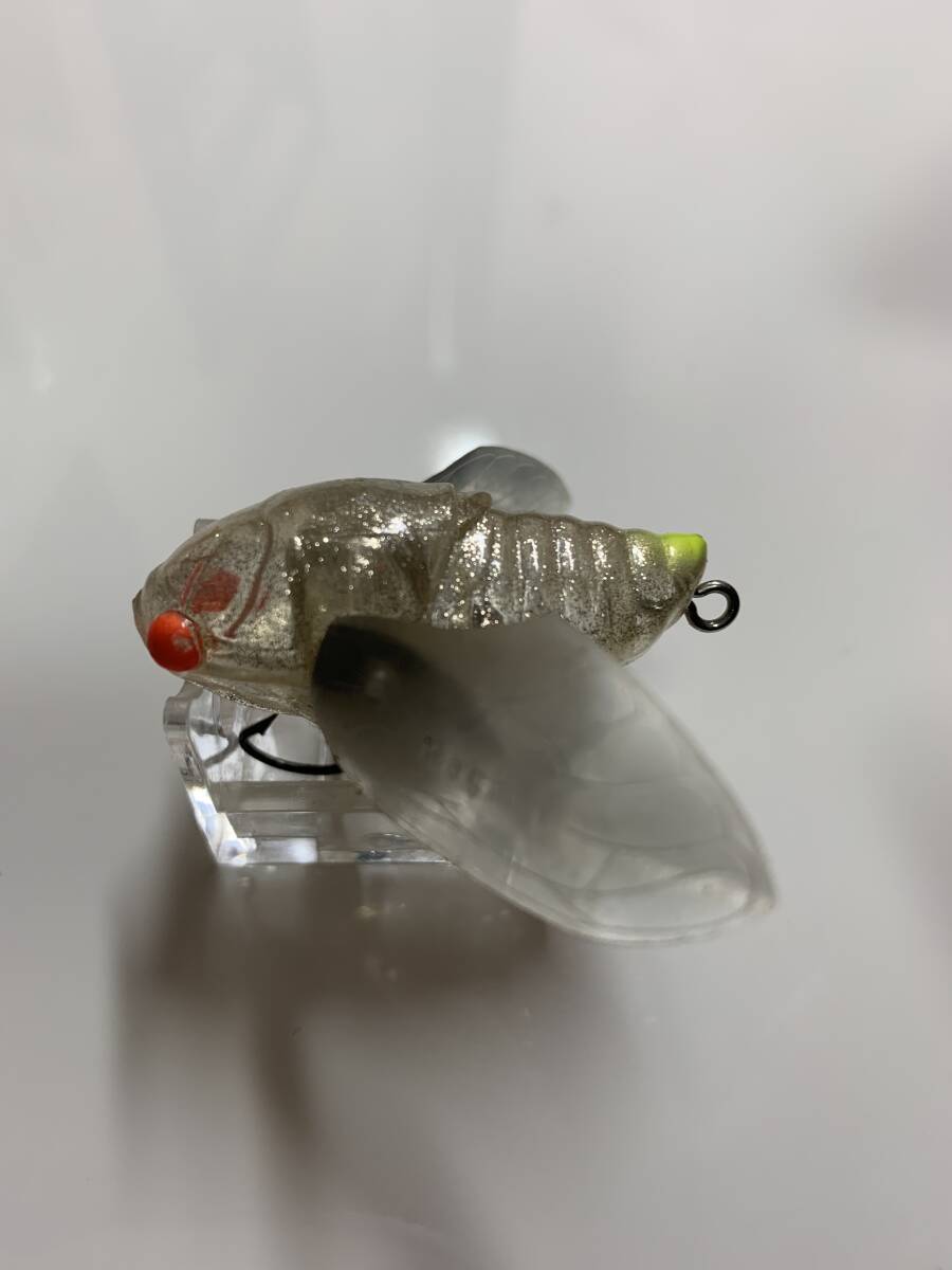 メガバス megabass シグレ SIGLETT ハゴロモ GLX HAGOROMO 廃盤カラー クリア シルバーラメ 虫 蝉 セミ_画像3