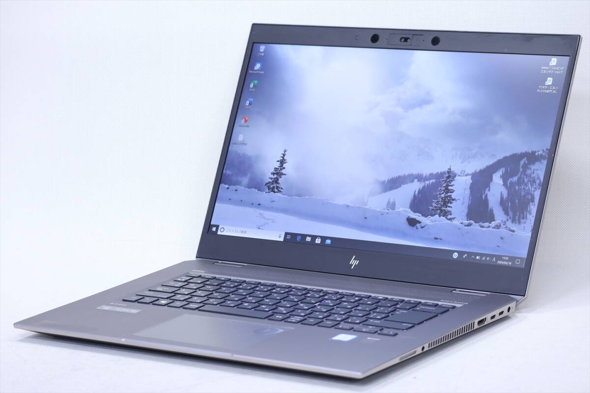 【即配】Corei7 Office2021搭載ワークステーション！HP ZBook Studio G5 i7-8750H RAM32G SSD512G NVMe 15.6FHD P1000-4G Win10リカバリ_画像1