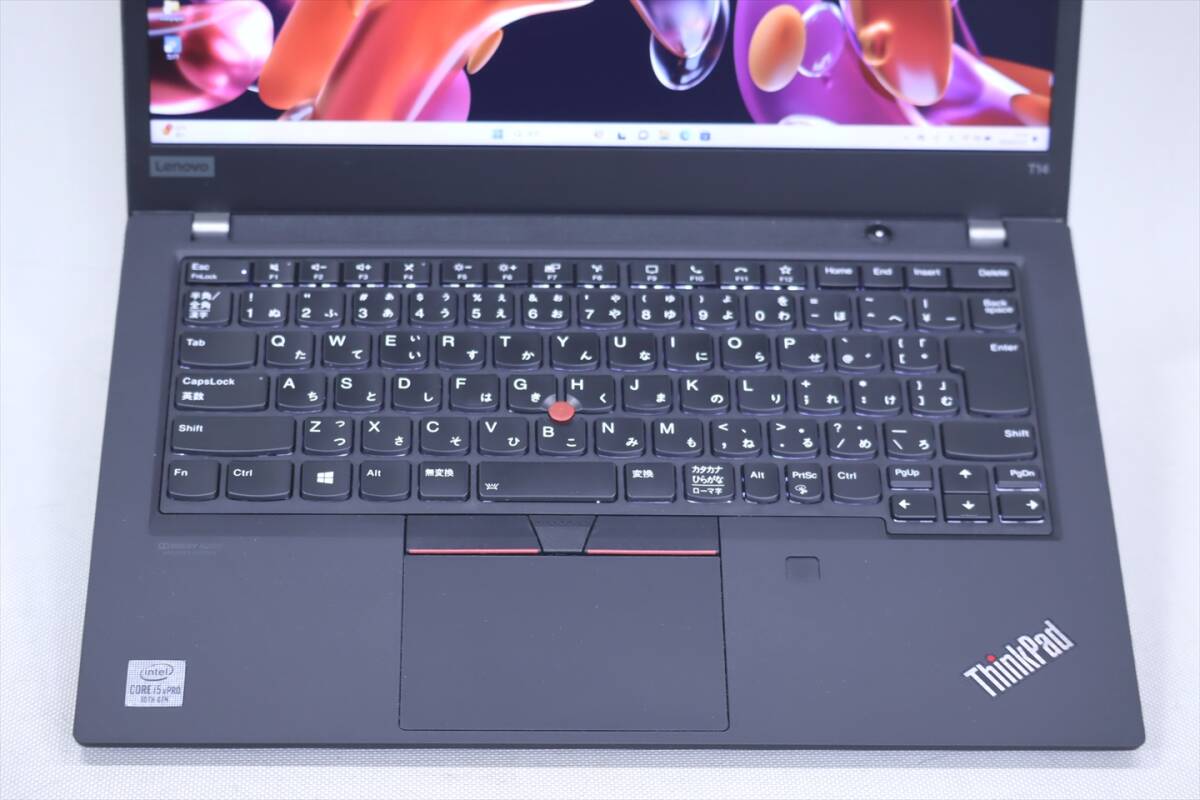 【即配】良品 2021年出荷！Windows11 第10世代CPU 快適メモリ！ThinkPad T14 i5-10310U RAM16G SSD256G 14FHD Wi-Fi 6 バッテリー良好の画像2