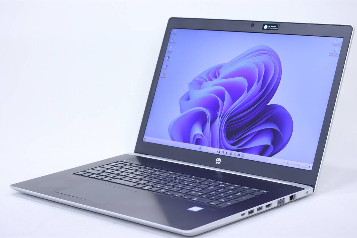 【1円～】Windows11 Office2019 贅沢スペック搭載モデル！HP ProBook 470 G5 i7-8550U RAM16G SSD256G+HDD500G 17.3FHD GeForce 930MX-2Gの画像1