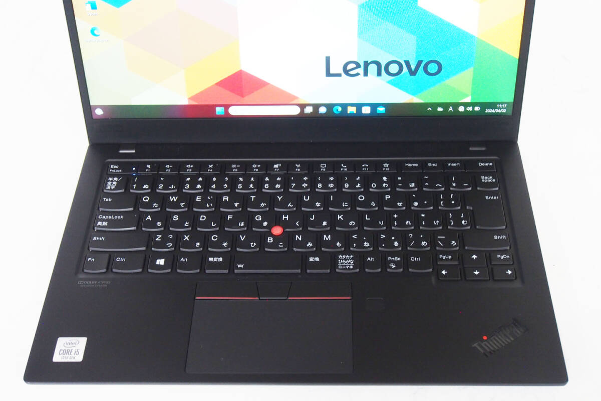 【1円～】10世代CPU Win11Pro Office2021 軽量フラッグシップ ThinkPad X1 Carbon Gen8 i5-10210U RAM16G SSD256G 14型FHD WiFi6 2020/9製_画像2