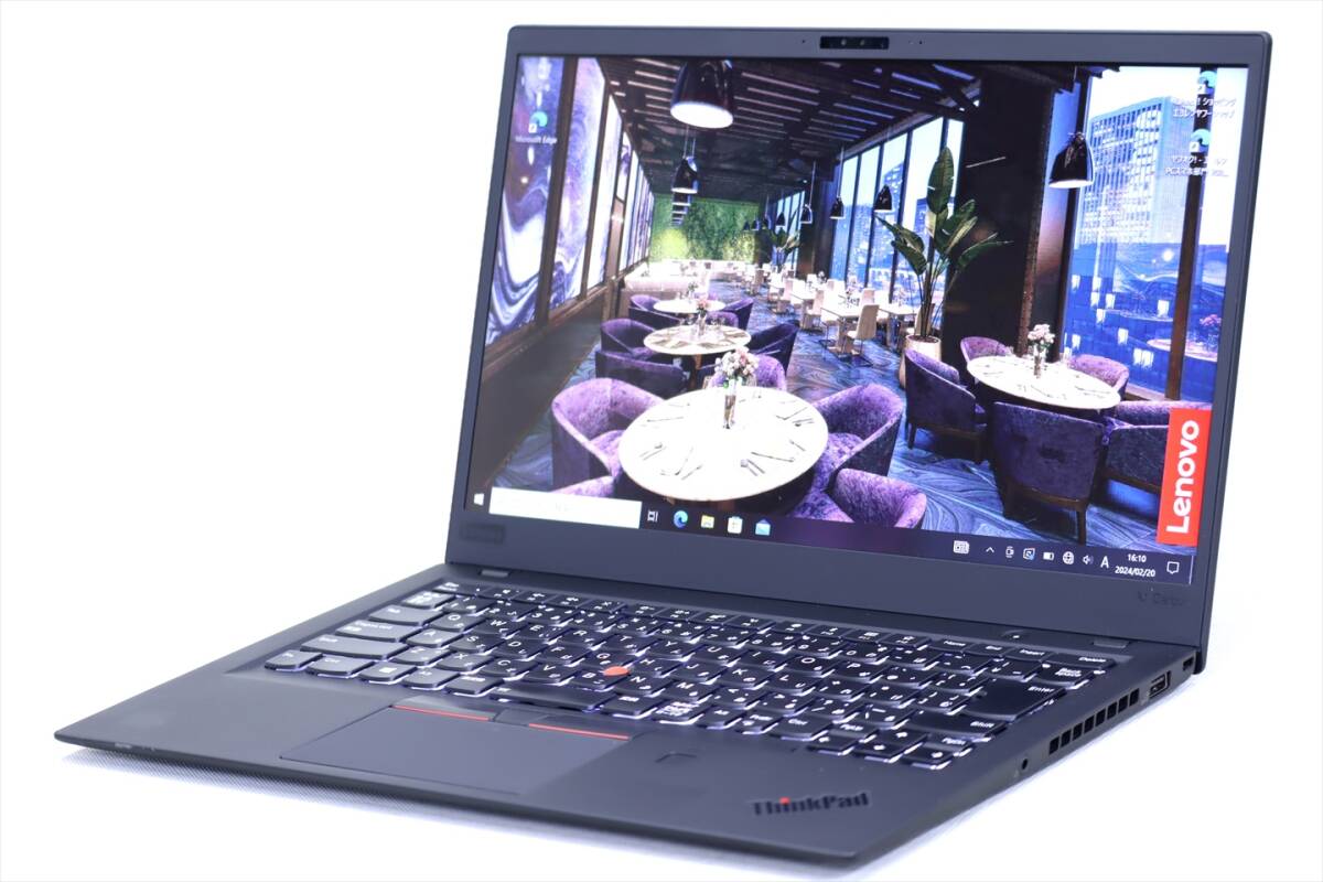 【1円～】Corei7 タッチ液晶搭載!LTE対応!薄型軽量!ThinkPad X1 Carbon Gen6 i7-8550U メモリ16G SSD512G 14.0FHD Win10 Thunderbolt3_画像1