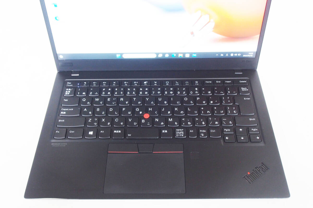 【1円～】2020年製 10世代CPU×RAM16G Win11 Office2021搭載 ThinkPad X1 Carbon Gen8 i5-10210U SSD256G 14型FHD WiFi6_画像2