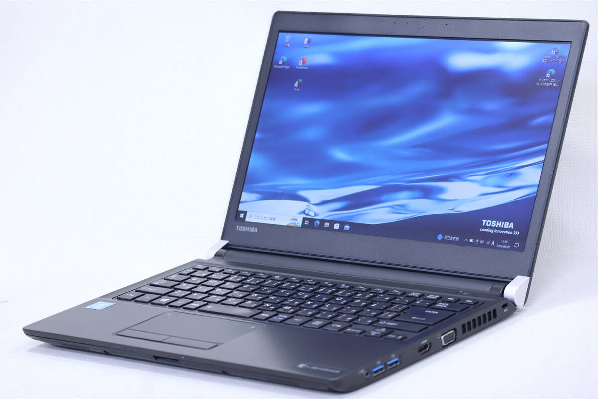 【1円～】格安！コスパ最強！Office2019搭載即戦力PC！dynabook R73/J Celeron 3865U RAM8GB SSD128GB 13.3TFT バッテリー良好 Win10_画像1