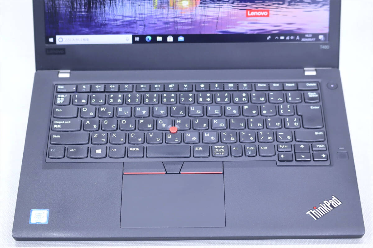 【即配】WQHD液晶 Corei7モデル！バッテリー良好！GeForceMX150搭載！ThinkPad T480s i7-8650U RAM16G SSD256G 14型 Win10 Office2019_画像2