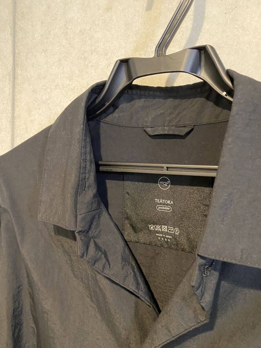 TEATORA PACKABLE CARTRIDGE SHIRT-P BLACK テアトラ サイズ4 _画像2