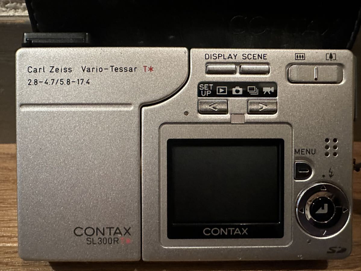 【希少1円スタート】レトロ ビデオカメラ KYOCERA CONTAX SL300RT コンパクトデジタルカメラ シルバー_画像3