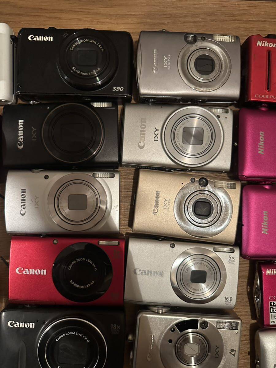【大量1円スタート】Canon Nikon OLYMPUS SONY FUJIFILM デジカメ コンパクトデジタルカメラ 大量セット 51台 まとめて 動作未確認_画像5