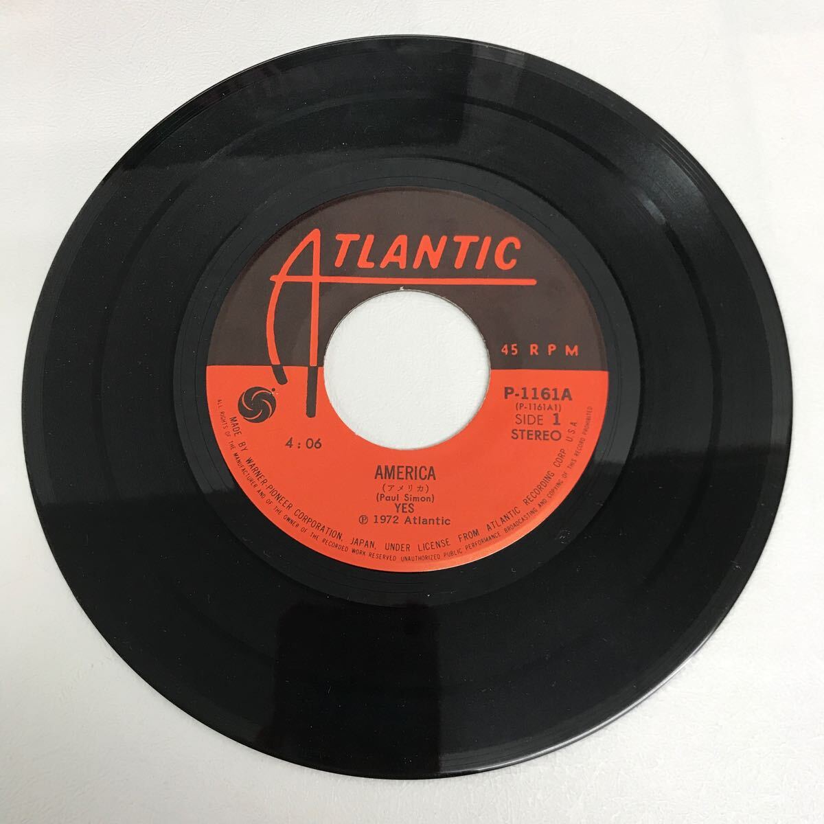 I0508A3 YES イエス アメリカ AMERICA / トータル・マス・リテイン TOTAL MASS RETAIN EP レコード 音楽 洋楽 P-1161A ATLANTIC_画像4