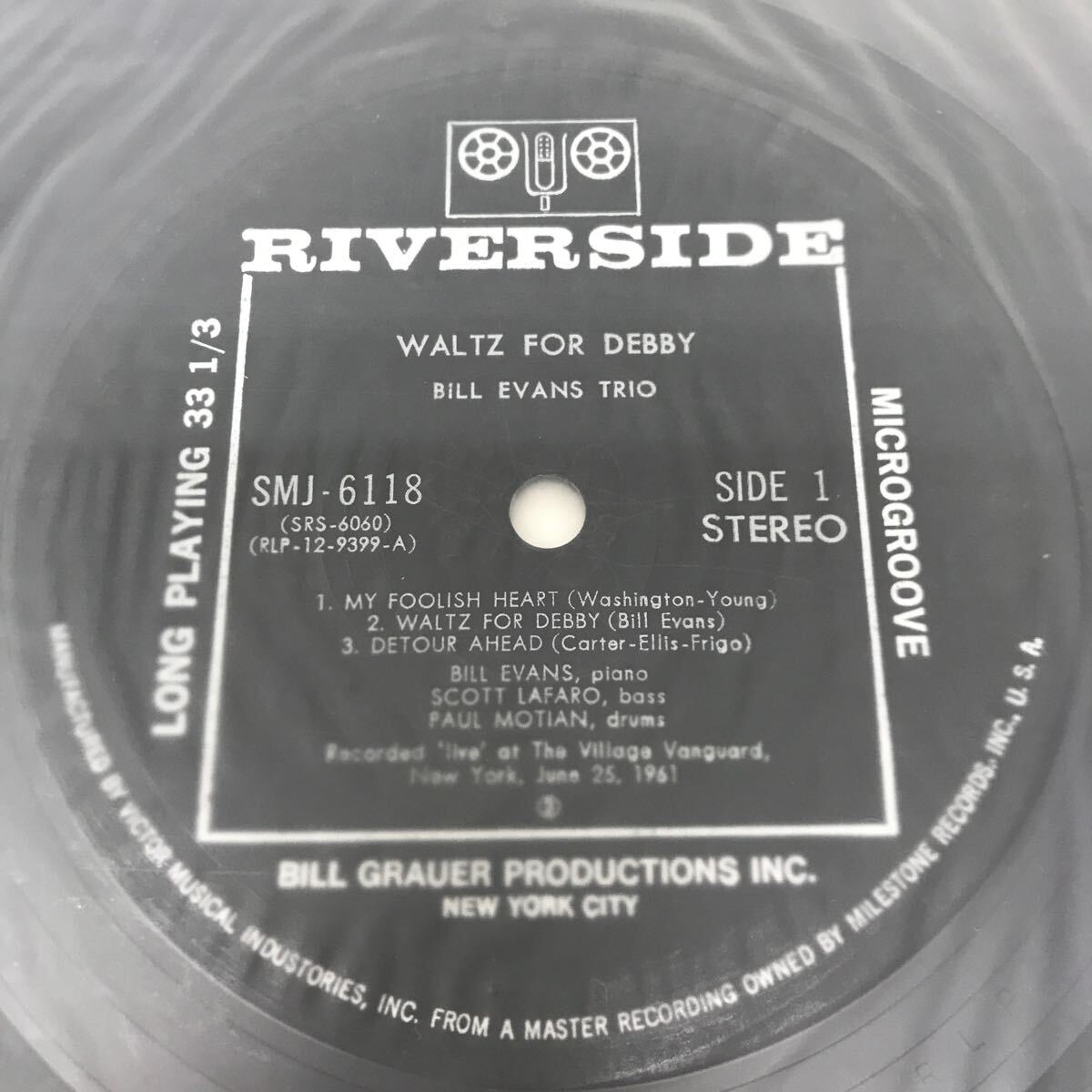 I0516A3 ビル・エヴァンス Bill Evans Trio Waltz For Debby ワルツ・フォー・デビイ LP レコード 音楽 洋楽 ジャズ JAZZ SMJ-6118 国内盤 _画像5