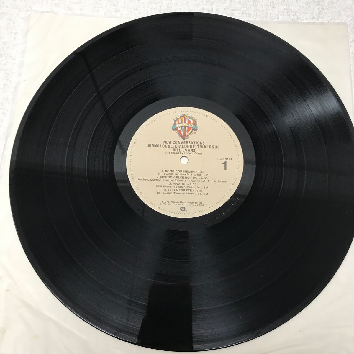 I0516A3 ビル・エヴァンス BILL EVANS NEW CONVERSATIONS LP レコード 音楽 洋楽 ジャズ JAZZ BSK 3177 輸入盤 US盤_画像4
