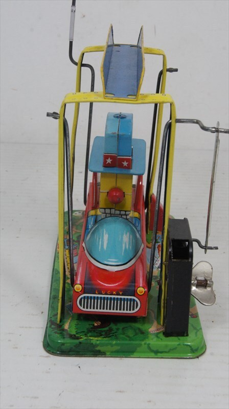  рис магазин MECHANICAL FLYING MANzen мой тип 1950 годы подлинная вещь жестяная пластина driving робот SY с ящиком смешанные товары 