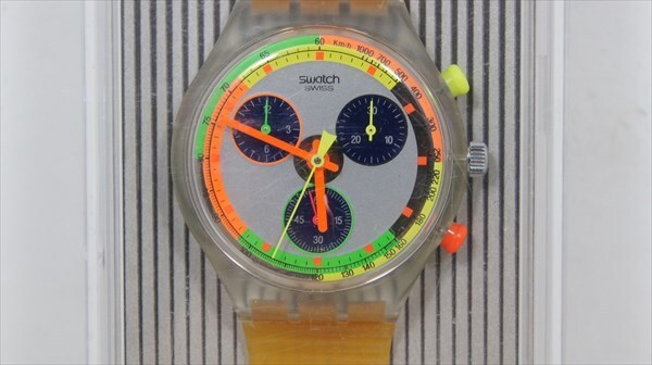 swatch CHRONO 腕時計 ストップウォッチ付き ケース 箱付き ファッション 雑貨[未使用品]_画像2
