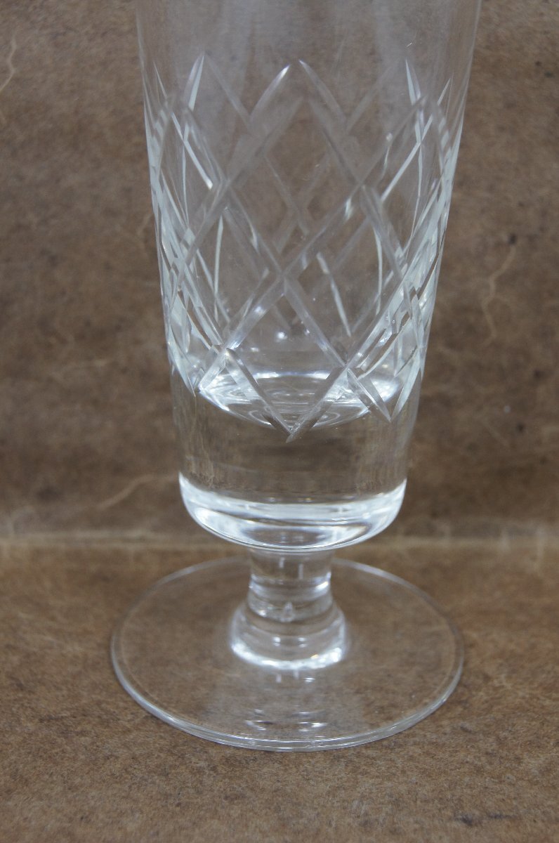 KAMEI GLASS ガラスコップ 足付きグラス 6ヶセット グラス 昭和レトロ 食器 雑貨[未使用品]_画像4