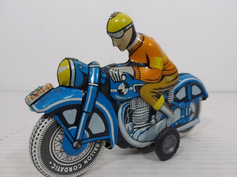 オートバイ BALLON CORDATIC 1960年代 当時物 海外製 ブリキ フリクション バイク 雑貨_画像1