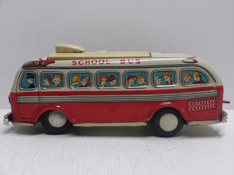 増田屋 SCHOOL BUS ブリキ 1960年代頃 当時物 バッテリー式 スクールバス Masudaya 雑貨_画像2