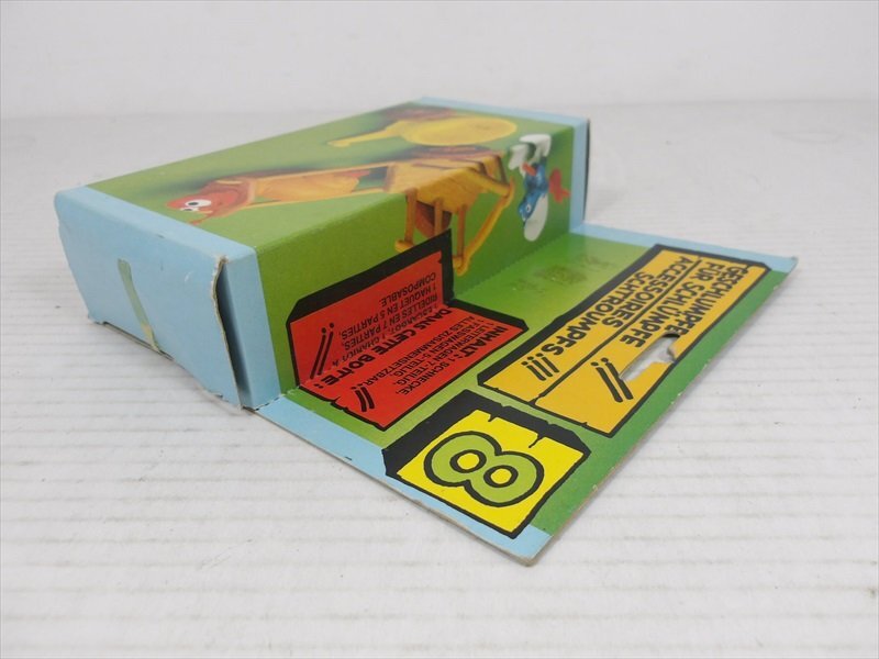 [珍品]Schleich Smurf Playset Snail and Cart 4.0100 スマーフ プレイセット ヴィンテージ 箱付き 雑貨[未使用品]_画像8