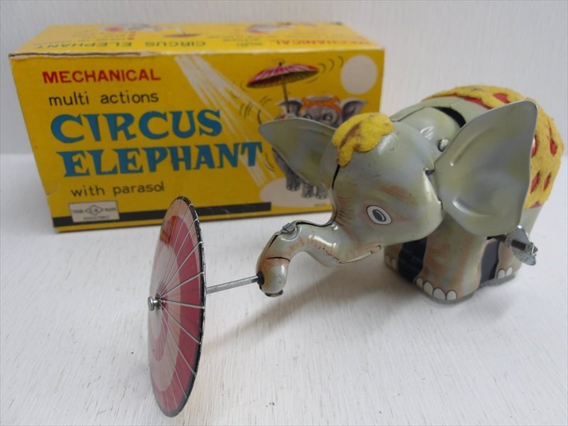 5811円 倉持商店 CIRCUS ELEPHANT ブリキ 1960年代 当時物 日本 5811円 倉持商店 CIRCUS ELEPHANT ブリキ 1960年代 当時物 日本