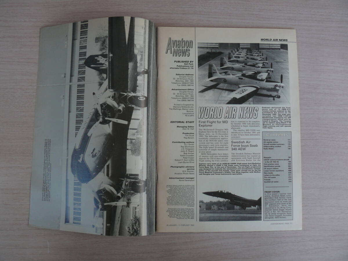 洋書 英国航空雑誌 AVIATION NEWS magazine volume 21,No.17 1993 アビエーションニュース CURTISS SBC-4 HELLDIVER 航空機 戦闘機 古本_画像5