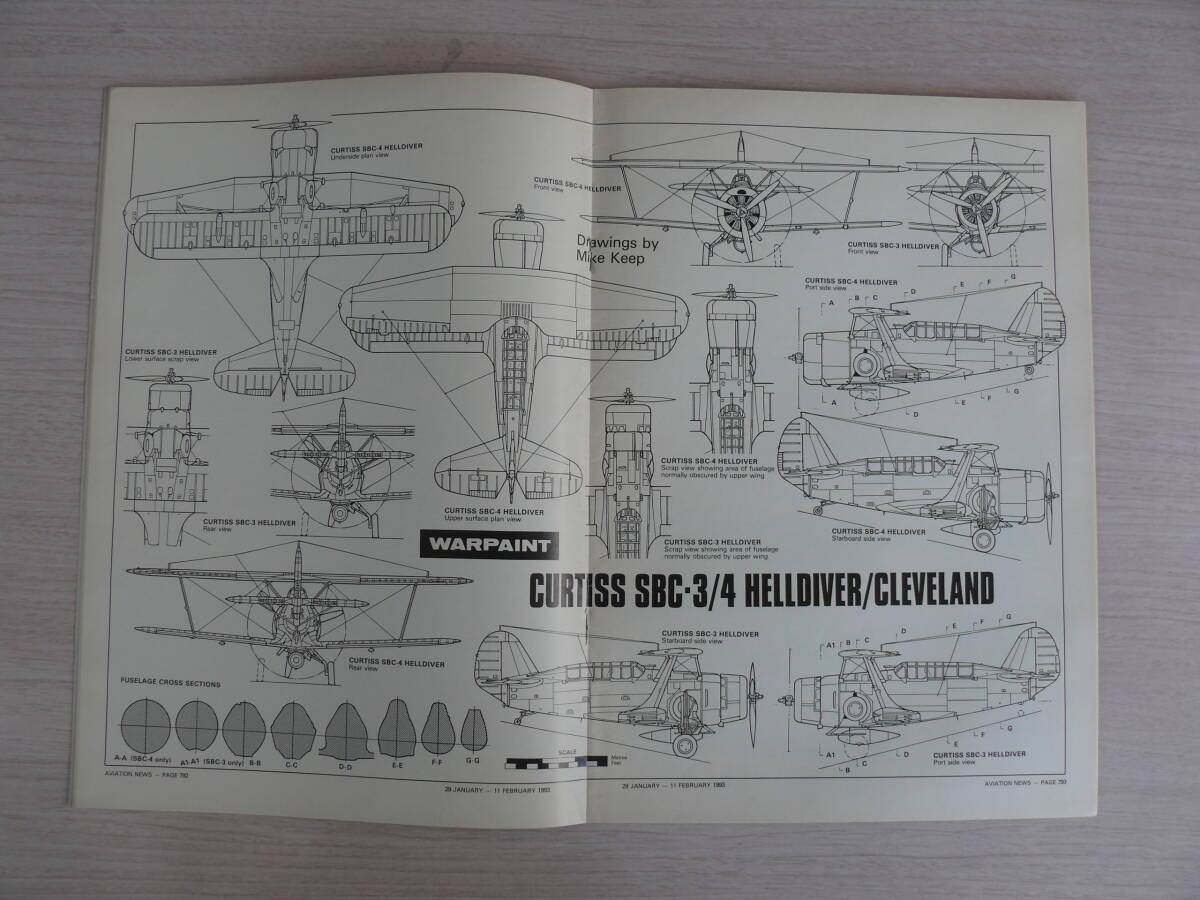 洋書 英国航空雑誌 AVIATION NEWS magazine volume 21,No.17 1993 アビエーションニュース CURTISS SBC-4 HELLDIVER 航空機 戦闘機 古本_画像6