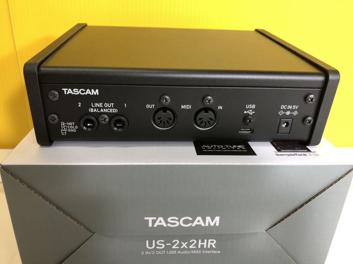 【現状品】中古品　動作未確認　TASCAM US-2×2HR オーディオインターフェイス　本体のみ_画像3