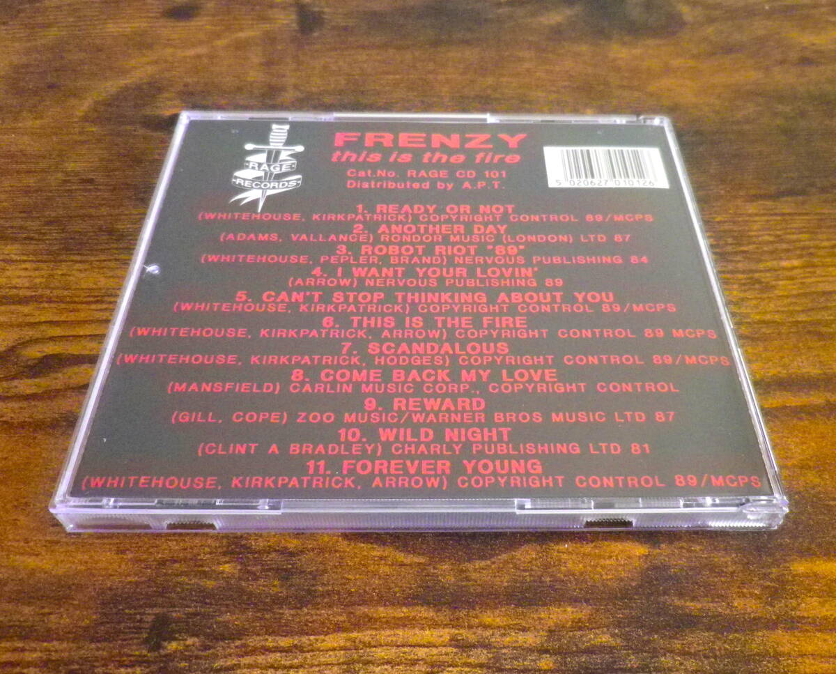 FRENZY THIS IS THE FIRE CD GRETSCH 50's ロカビリー サイコビリー PUNK クリームソーダ Stray Cats MAD SIN 柳谷睦 LA ROCKA RAT FINK_画像2