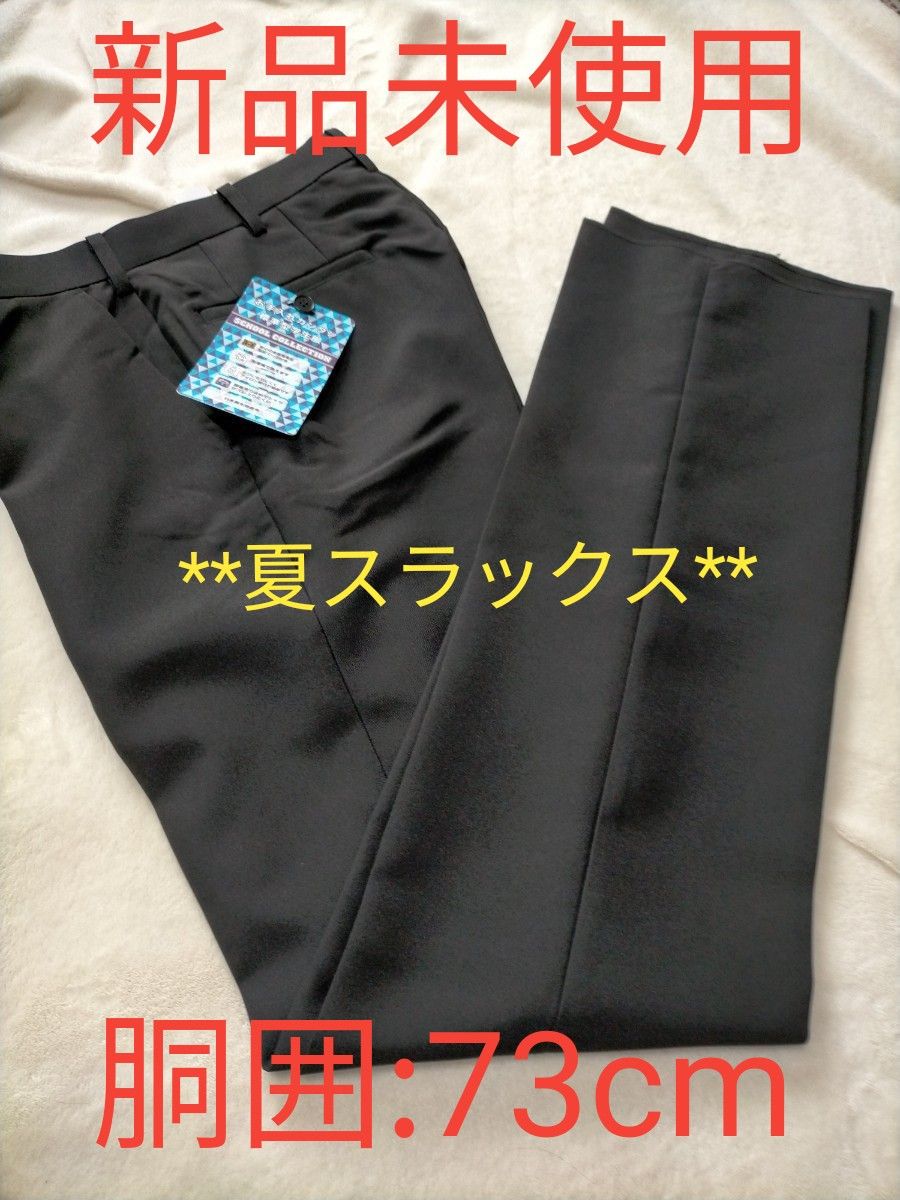 学生服 スボン 男の子 73 黒 新品 標準型学生服 スラックス 夏スラックス