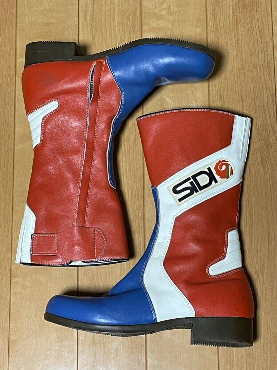 SIDI バイクブーツ フレディスペンサーレプリカ '84トリコロール ヴィンテージ イタリア製 _画像2