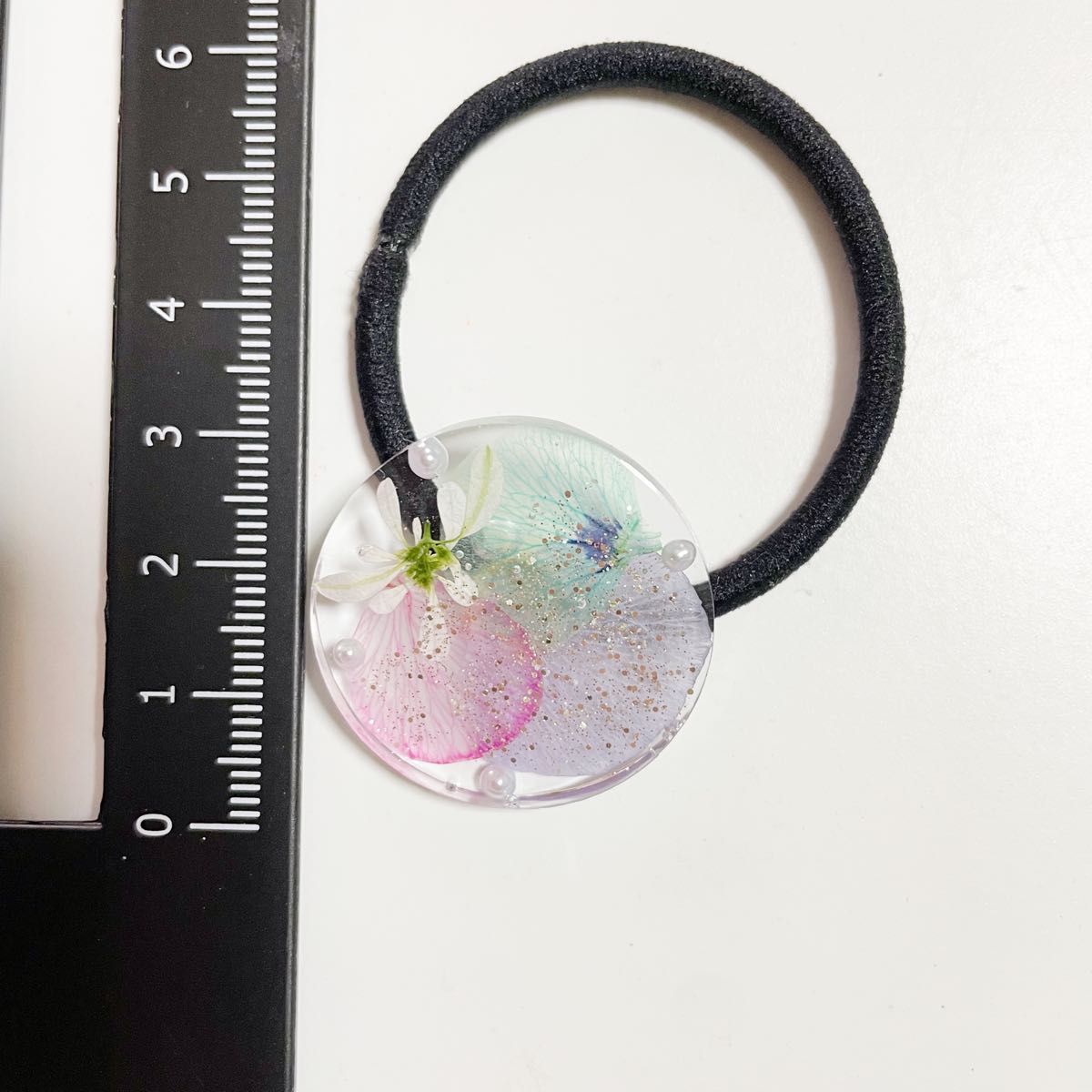 ( a46 ) レジン ヘアゴム パステル ハンドメイド 