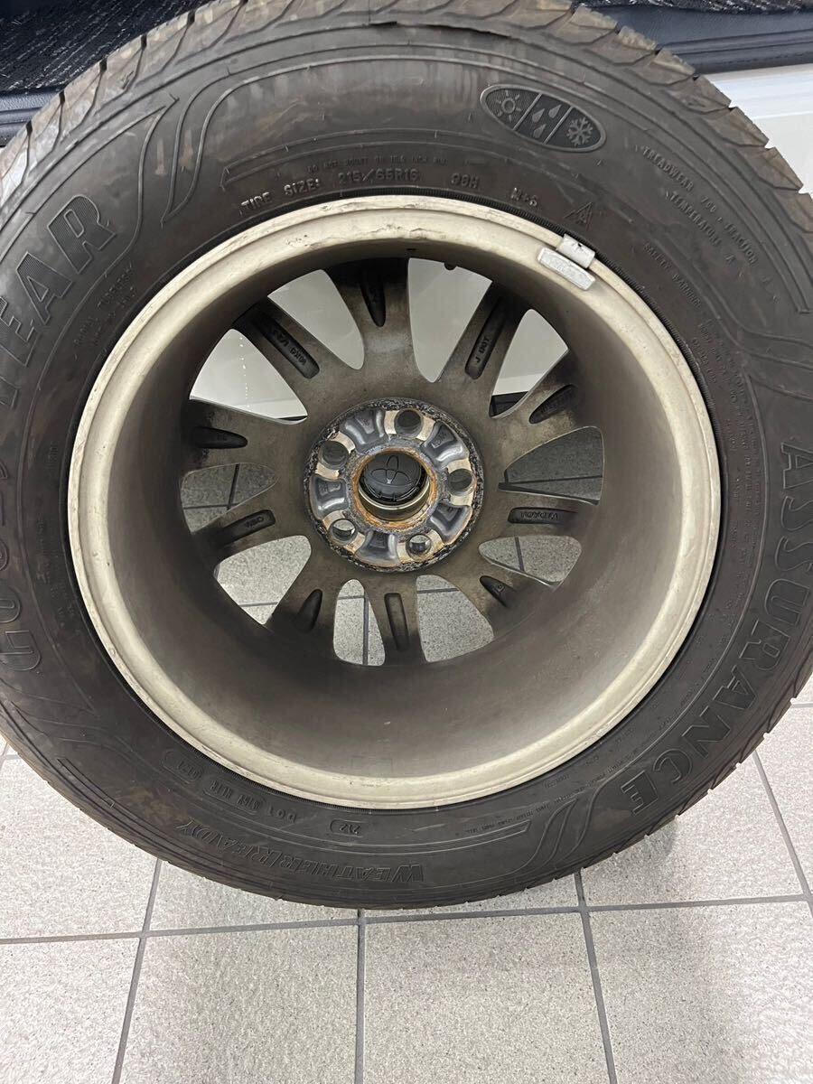 215/65R16 トヨタ純正アルミホイール＆タイヤセット 20系 30系 アルファード、ヴェルファイア装着可_画像6