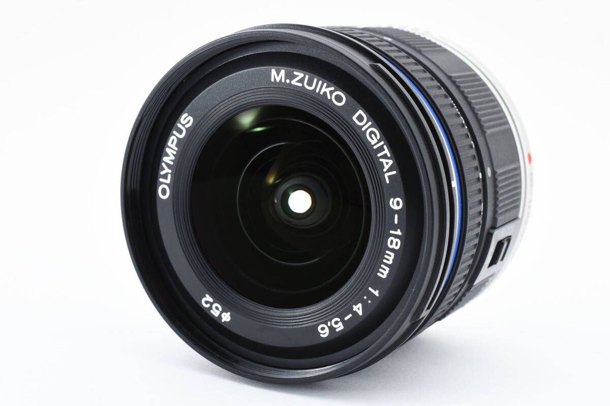 ★☆極上美品★ オリンパス OLYMPUS M.ZUIKO DIGITAL ED 9-18mm F4-5.6 MSC フード付き★清潔感溢れる綺麗な外観！＃240504の画像2