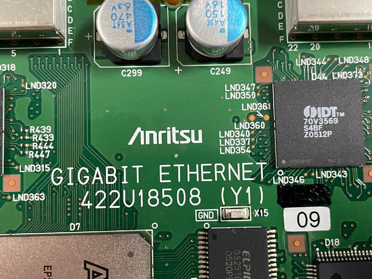 「正常動作」Anritsu MU120112A Gigabit Ethernet Module ギガビットイーサネットモジュール [9266]_画像6