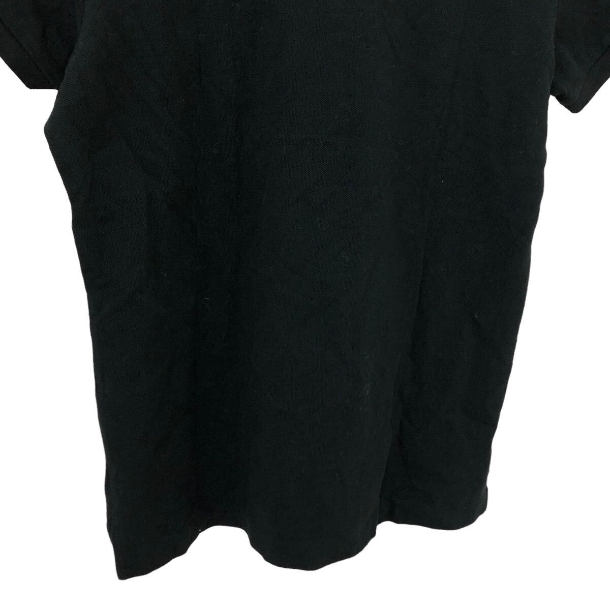 Nm217-95 RALPH LAUREN ラルフローレン THE SKINNY POLO 半袖 ポロシャツ トップス カットソー ポニー刺繍 ブラック レディース 5f_画像6
