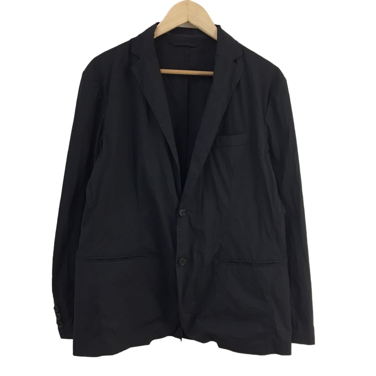 D536 COMME CA ISM コムサイズム 長袖 デザイン テーラードジャケット 薄手 ジャケット 上着 羽織り トップス ブラック メンズ LL_画像5