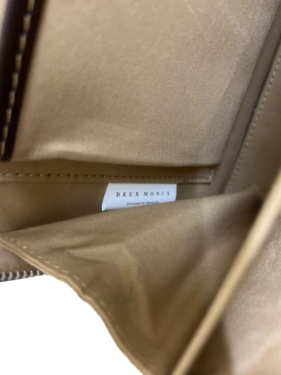 D534-⑦ DEUX MONCXte.monks business bag leather handbag in stock handbag bag bag bag bag BAG dark brown series 