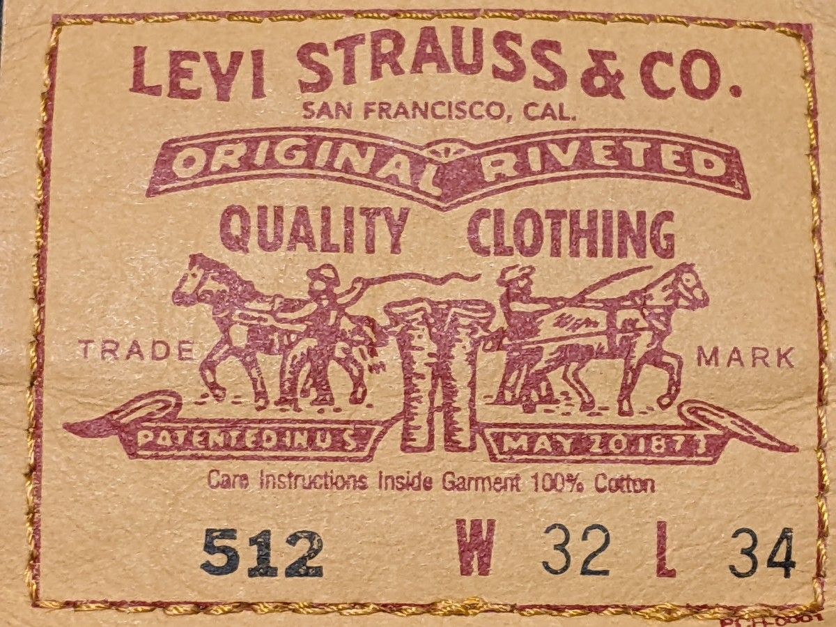 Levis リーバイス 512 ジーンズ ネイビーデニム フィリピン製 米国古着 デニムパンツ