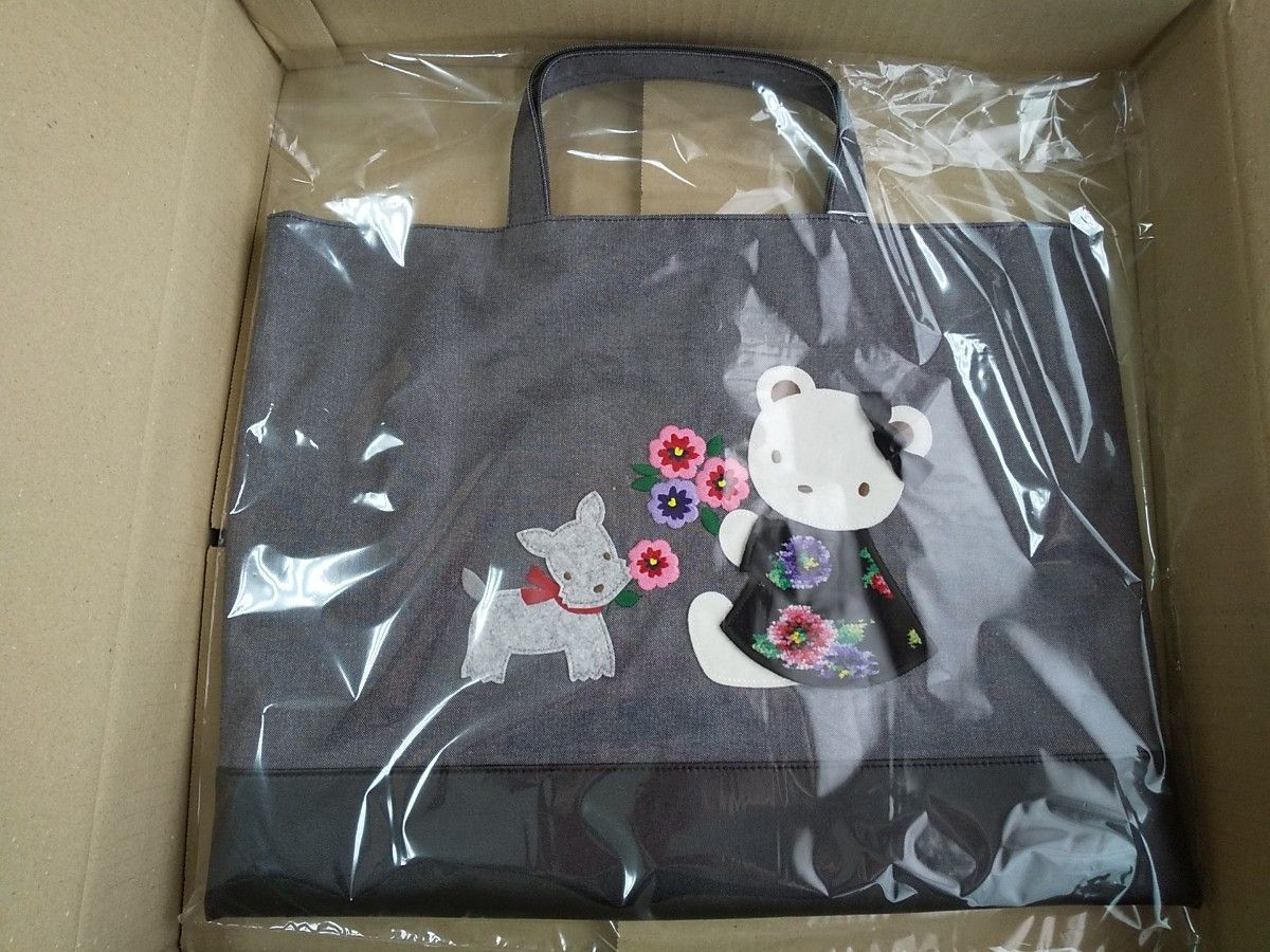新品未開封】FEILER × familiar デニムバッグ ファミリア 新品未開封】FEILER × familiar デニムバッグ ファミリア