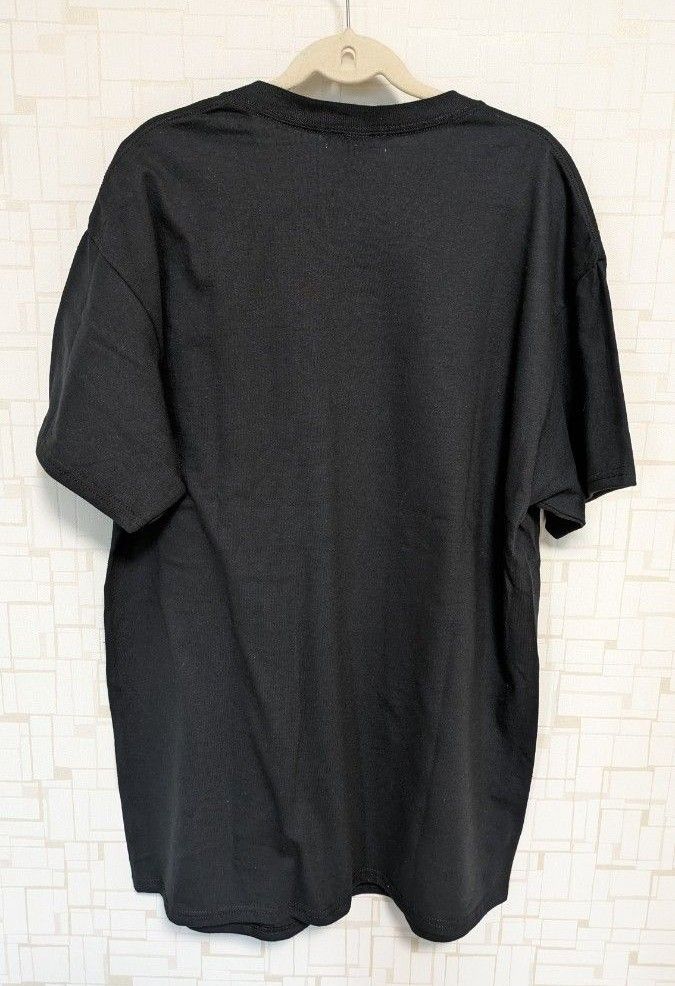 mi via loca GILDAN NEEDS 半袖Tシャツ レディース カジュアル ユニセックスブラック オフホワイトLサイズ