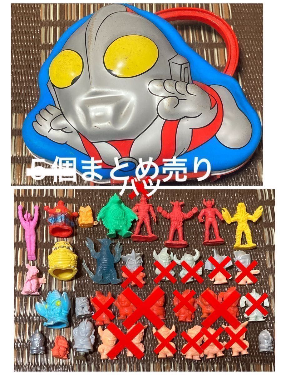 ウルトラマン 消しゴム 昭和レトロ 当時物　まとめ売り　缶ケース