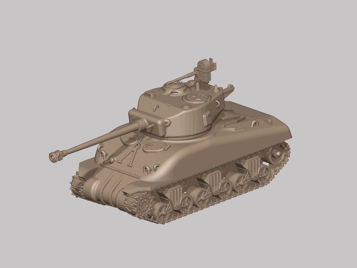1/144レジンキット　未組立　未塗装 WWⅡ アメリカ軍　M4A1 76W中戦車　Aワールドタンクミュージアム【同梱可】230619_画像1