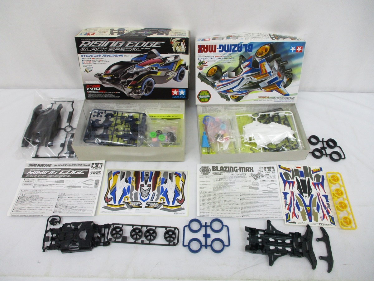 7571Y 未組立 TAMIYA ミニ四駆 プラモデル 5箱 まとめ◆ブリッツァーソニック ブレイジングマックス ネオVQS 他◆タミヤ ミニカー プラモの画像4