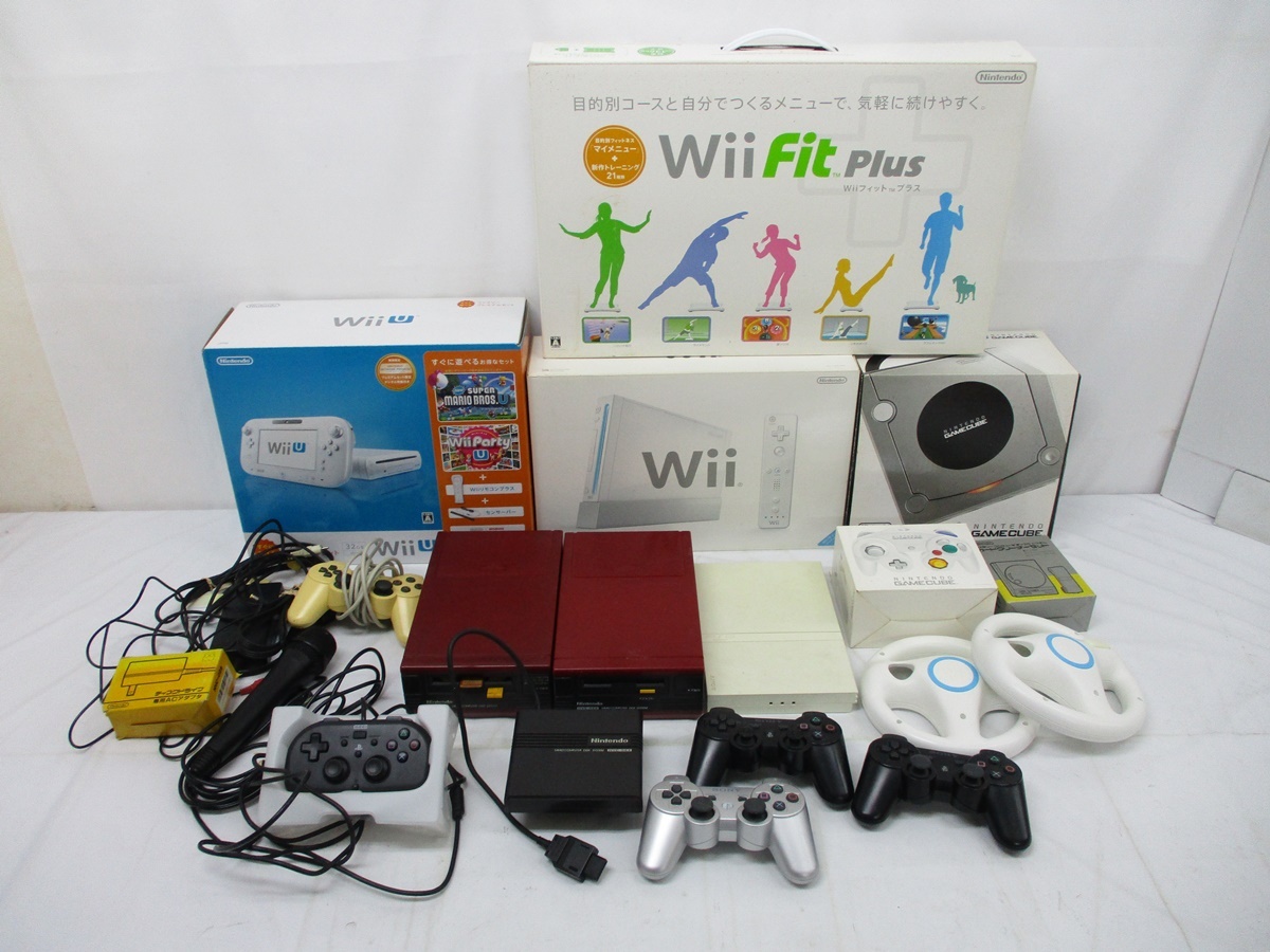 7636G game machine body controller code large amount summarize liquidation Junk * Wii Wii Fit plus Game Cube WiiU PS2 HORI game pad other 