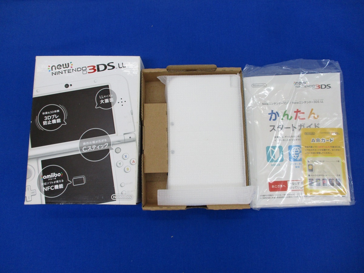 7642B New ニンテンドー3DS LL パールホワイト RED-001 ニューニンテンドー3DSLL 動作確認済み 初期化済み Nintendo ゲーム機 本体_画像2