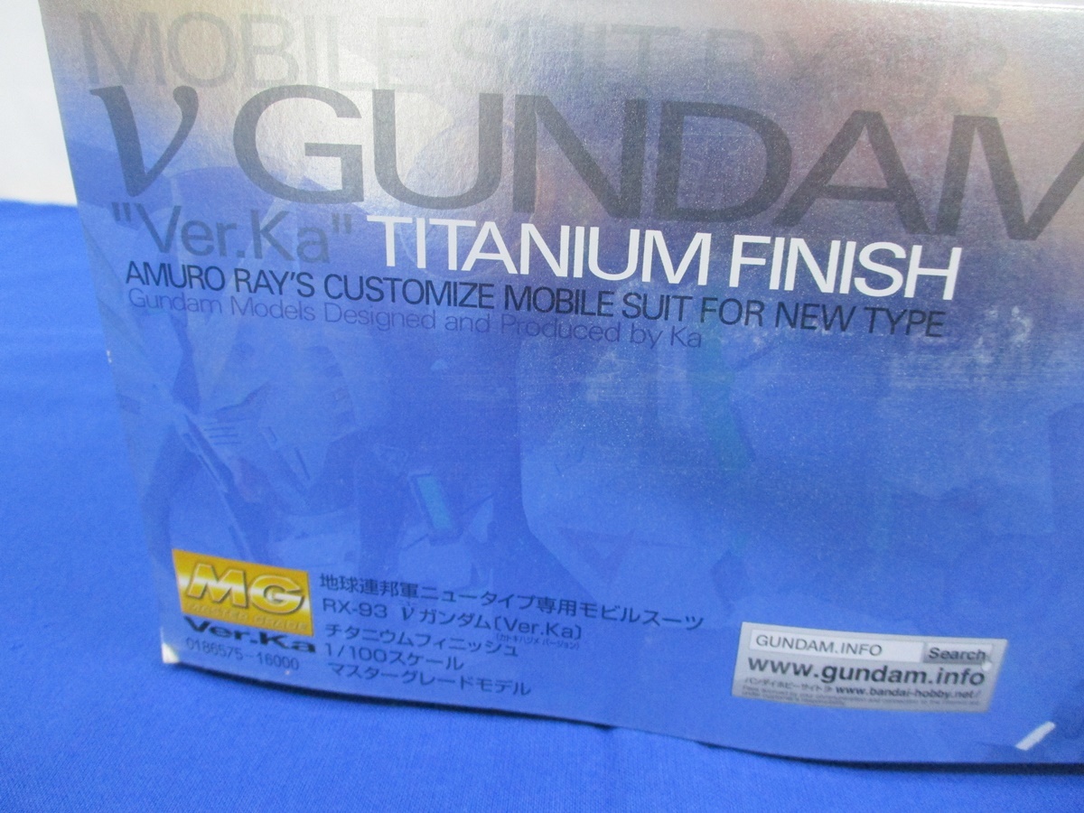 7679Y 未組立◆1/100 MG RX-93 νガンダム Ver.Ka チタニウムフィニッシュ 機動戦士ガンダム 逆襲のシャア◆ニュー・ガンダム ガンプラ_画像2