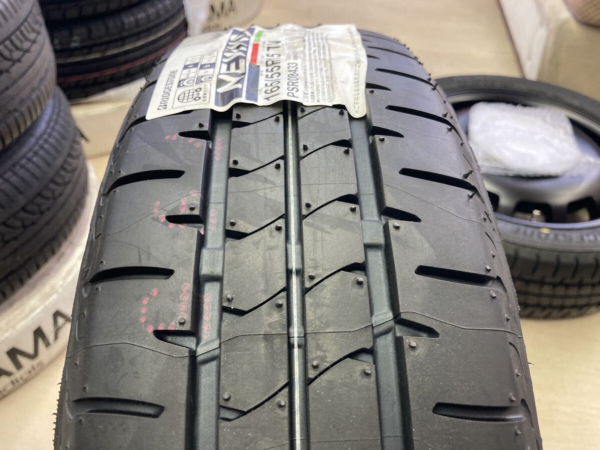 コスミック ディーゼル◆4.5J 15インチ IS43 4/100◆165/55R15 ブリヂストン ニューノ 新品 2024年製造品◆タント N-BOX ワゴンR デイズ_画像9