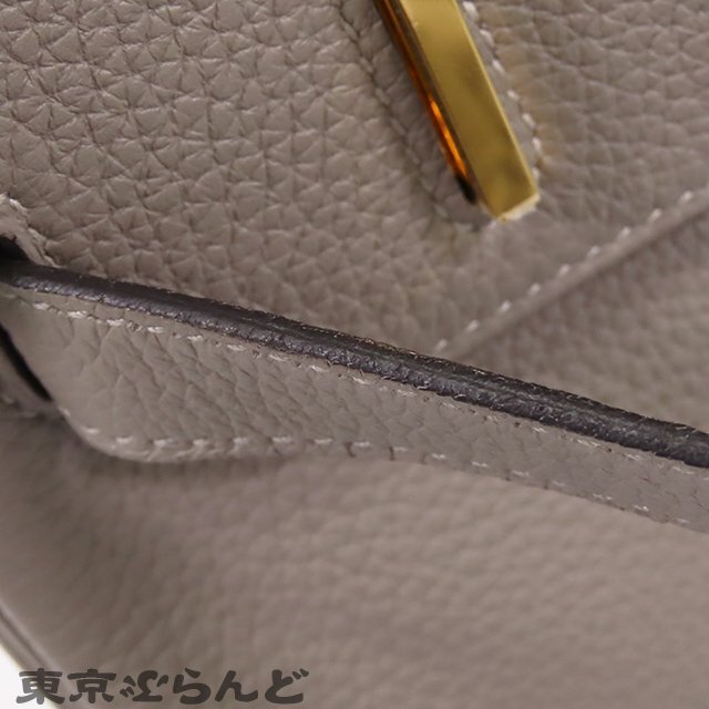 101681909 エルメス HERMES バーキン 30 C刻印 グリアスファルト ゴールド金具 トゴ ハンドバッグ レディース_画像5