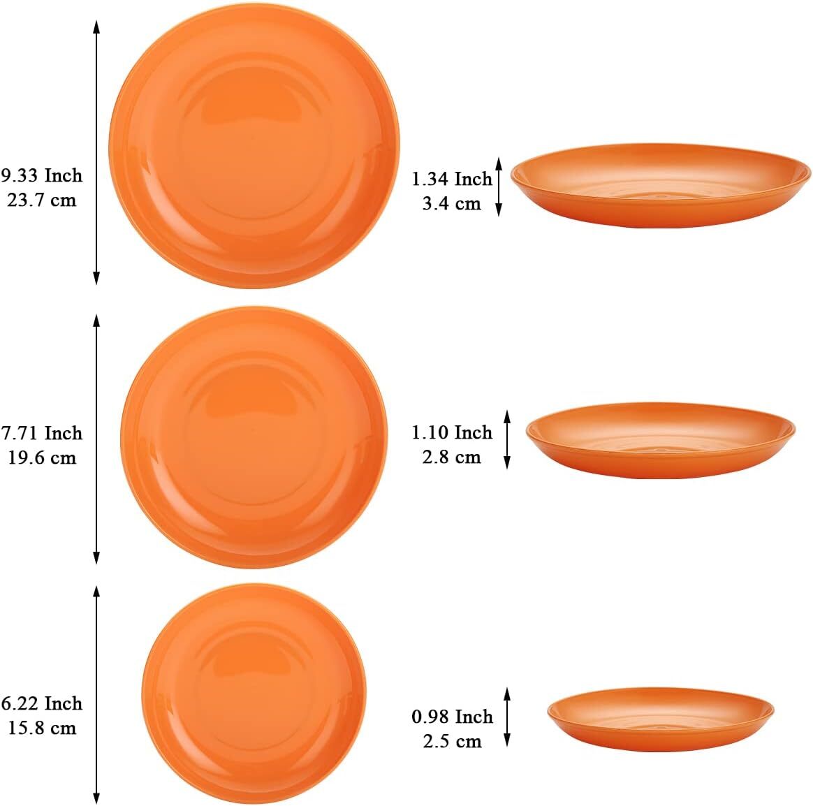 *3 размер 12 листов входит ×2 коробка комплект * Evanda plate 24 листов orange 15cm&20cm&23cm пластик . тарелка микроволновая печь посудомоечная машина соответствует 
